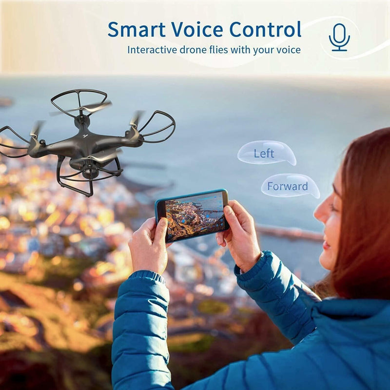 SNAPTAIN SP650 1080P Full HD Camera Drone Voice & Gesture Control Headless Mode