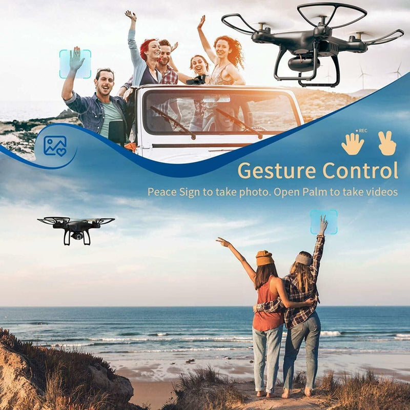 SNAPTAIN SP650 1080P Full HD Camera Drone Voice & Gesture Control Headless Mode